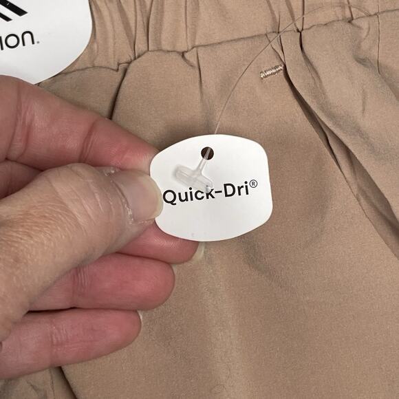 Xersion Shorts Women's Large Wide Waistband High Rise Quick Dri Taupe NWT Pocket - Picture 3 of 6